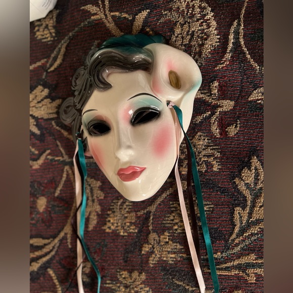 Ceramic Mask Clay Art of San Francisco -1988 vintage collectible wall mask - Picture 3 of 5